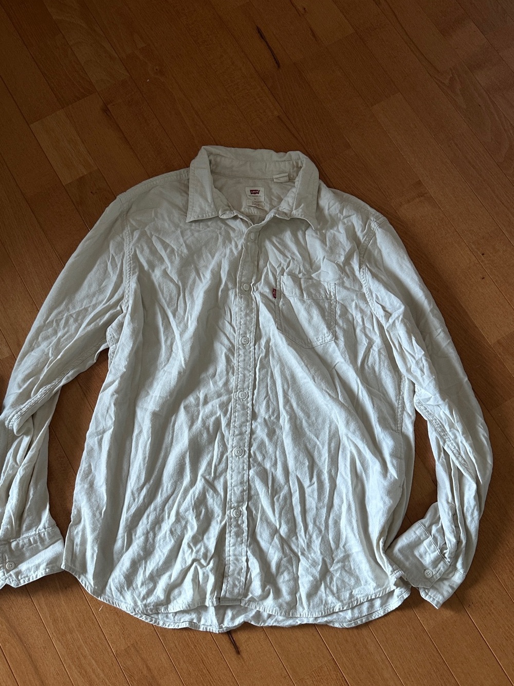 Levi's White Men's Casual Button-Down Shirt